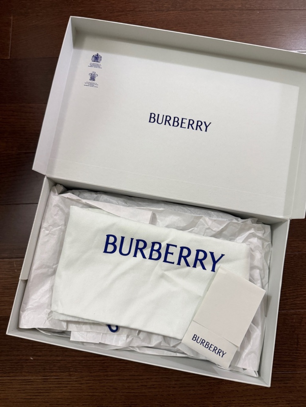 Burberry Mens Stingray Perforated Rubber Slides in Midnight Blue - Picture 10 of 10